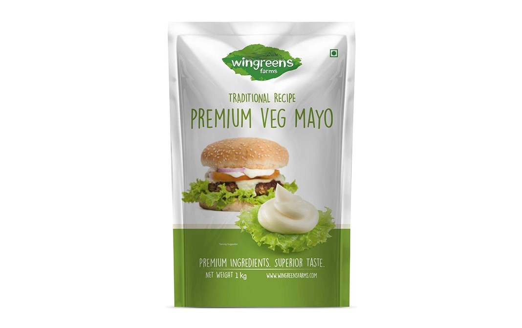 Wingreens Farms Traditional Recipe Premium Veg Mayo   Pack  1 kilogram